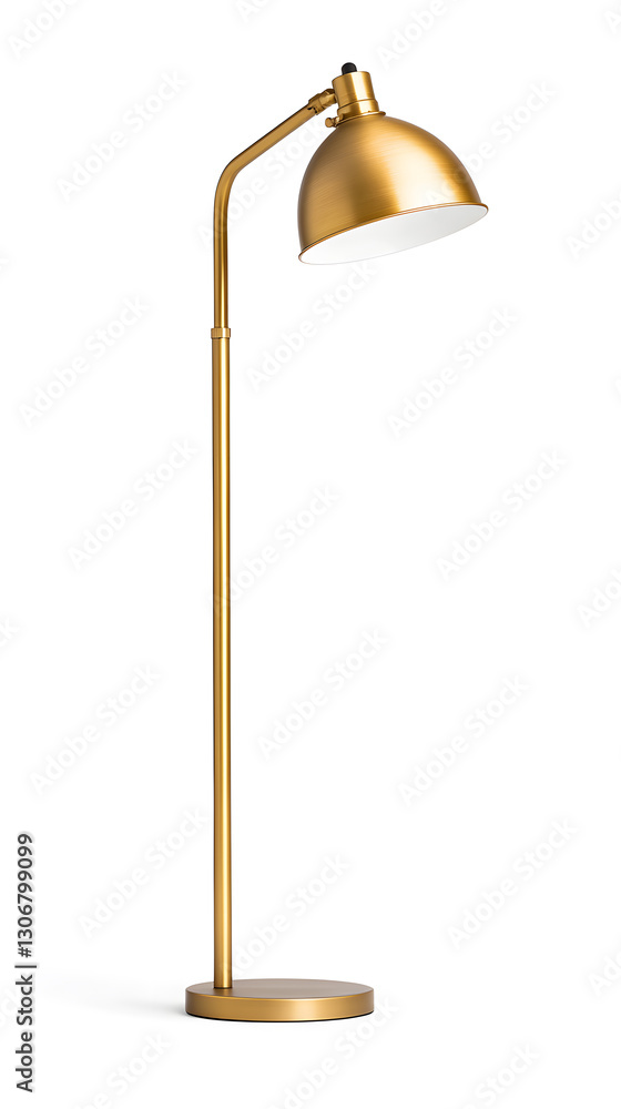Modern Tall Floor Lamp Isolated on a white background Modern Tall Floor Lamp Isolated on a white background