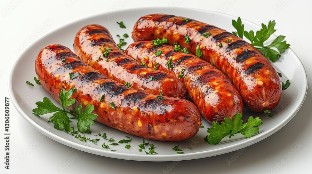 grilled sausages isolated,cartoon illustration style grilled sausages isolated,cartoon illustration style