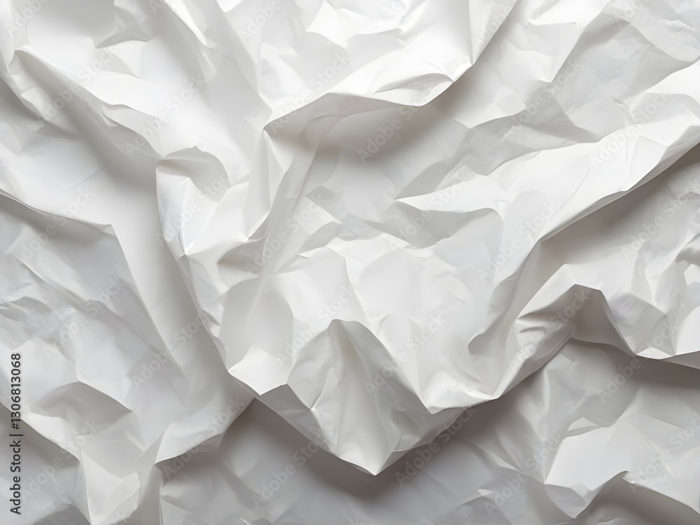 Obraz premium Blank crumpled white Paper Texture background