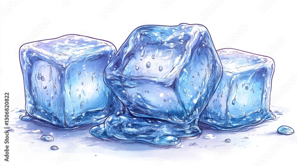 ice cube isolated,cartoon illustration style ice cube isolated,cartoon illustration style