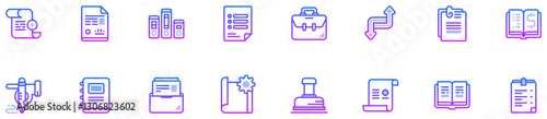 Set of Document Flow icons