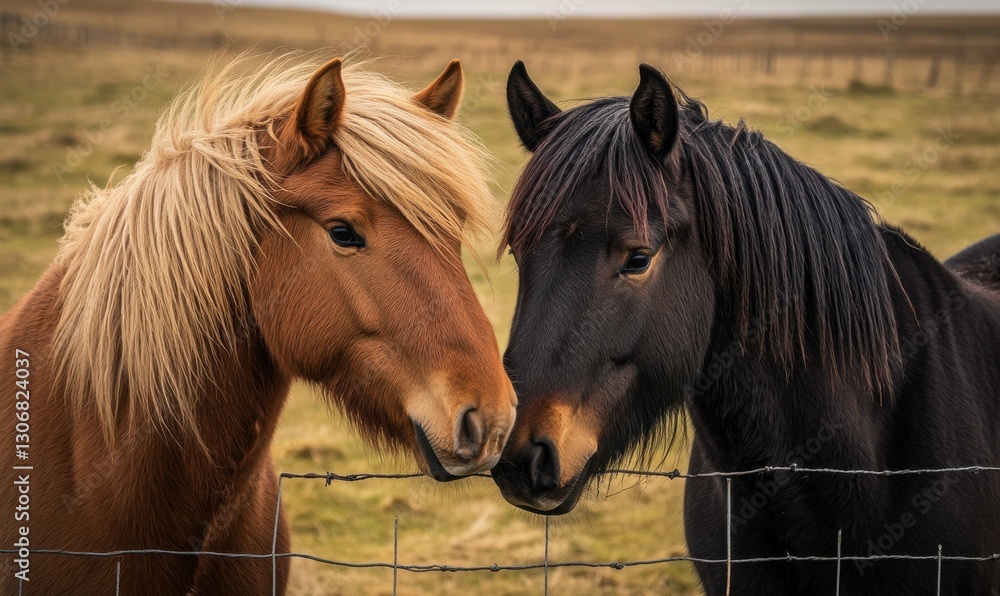 Obraz premium Two icelandic horses