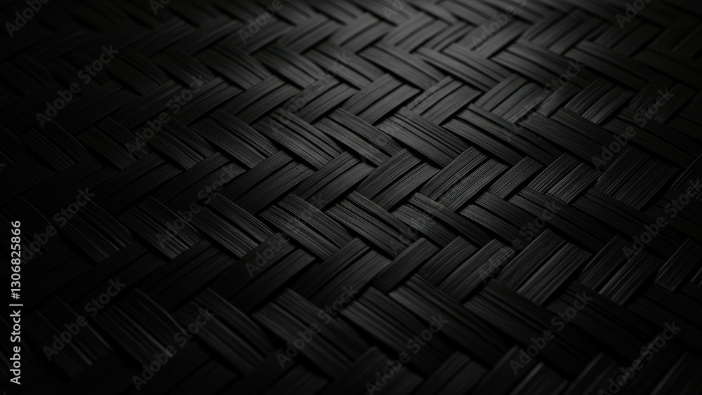 Woven black texture creating an elegant and minimalistic background suitable for various artistic and decorative uses Woven black texture creating an elegant and minimalistic background suitable for various artistic and decorative uses