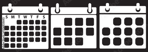 Calendar or appointment schedule flat icon icon for apps and websites. EPS 10.