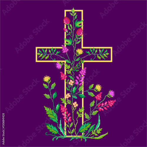 blooming cross. ai.ai