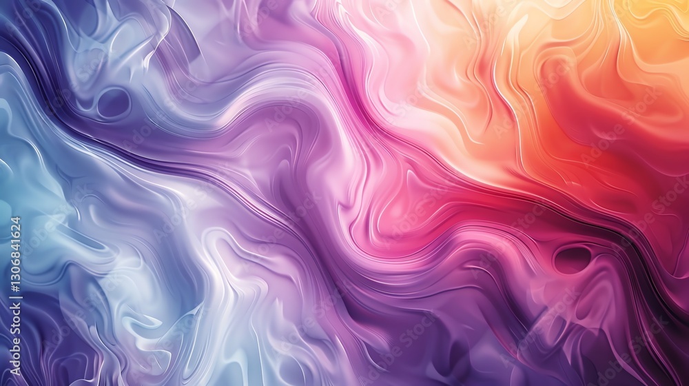 Abstract background with swirling colors of blue, purple, pink, and orange. Abstract background with swirling colors of blue, purple, pink, and orange.