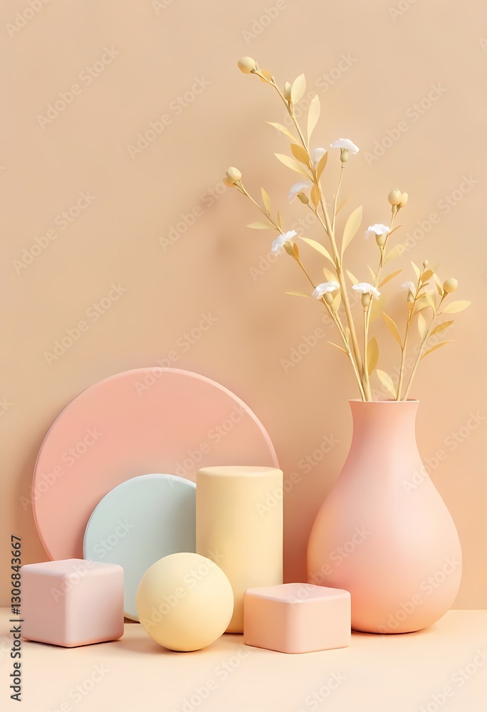 custom made wallpaper toronto digitalSpring vase with blooming flowers and eggs on a table