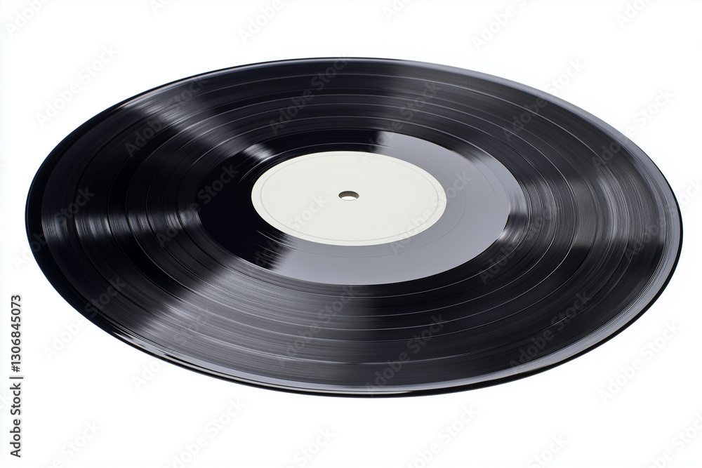 Vinyl record isolated on a white background