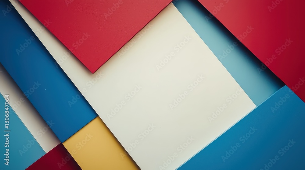 Colorful Geometric Background with Paper Sheets in Various Shades Colorful Geometric Background with Paper Sheets in Various Shades