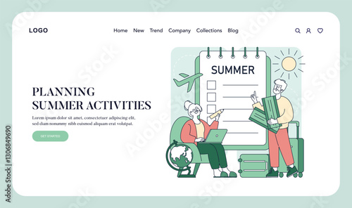 Early Spring. Flat Vector Illustration