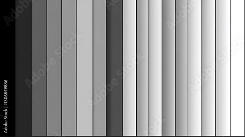 Wallpaper Mural Monochrome Gradient Pattern with Vertical Columns and Transitional Tones Torontodigital.ca
