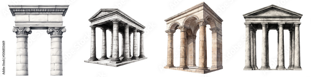 Majestic and Iconic Architectural Structures from the Ancient Greek and Roman Civilizations Featuring Stunning Columns Domes Pediments and Other Classical Elements Majestic and Iconic Architectural Structures from the Ancient Greek and Roman Civilizations Featuring Stunning Columns Domes Pediments and Other Classical Elements