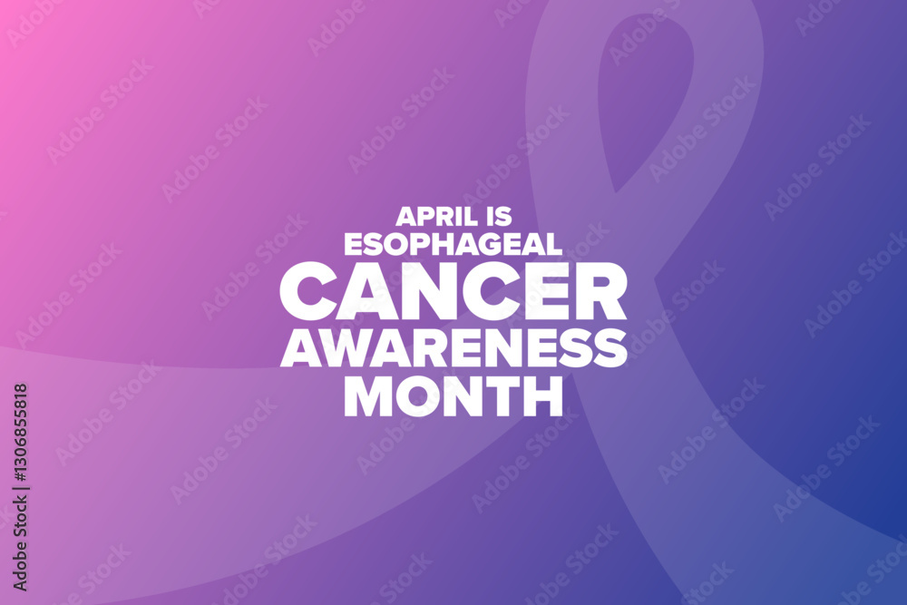 custom made wallpaper toronto digitalApril is Esophageal Cancer Awareness Month. Template for background, banner, card, poster with text. Vector EPS10 illustration.