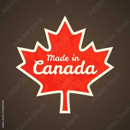 Made in Canada - Maple leaf from the Canadian flag