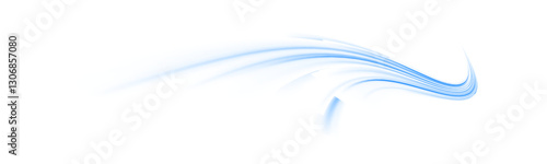 Futuristic neon rays vector abstract background. Speed light lines in blue tones. Technology-inspired glowing streaks. Digital motion effect. High-tech energy flow. Vector illustration. PNG.