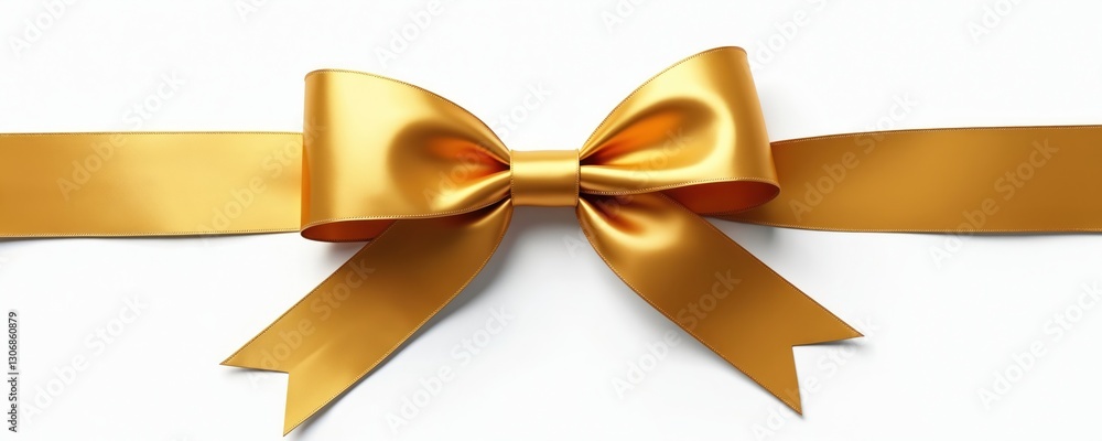 Isolate gold bow ribbon on transparent background. Festive design element for gift wrap, holiday decorations, luxury presentations. Shiny ornamental clasp, festive paper cover for celebration events. Isolate gold bow ribbon on transparent background. Festive design element for gift wrap, holiday decorations, luxury presentations. Shiny ornamental clasp, festive paper cover for celebration events.