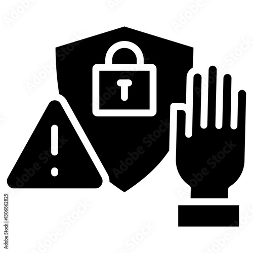 Prevention glyph icon