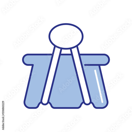 Paper Clip Icon vector stock illustration