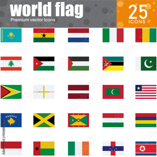 Free Download World Flags Icon Set – Vector Illustration - GFXLoad