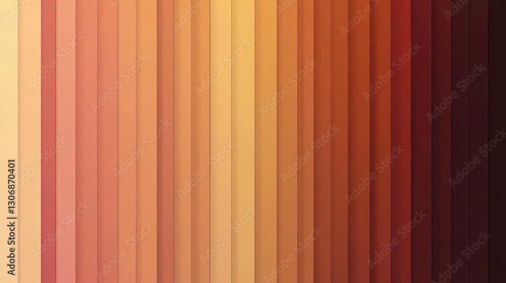 Obraz premium Series of orange and brown stripes with a yellow stripe in the middle