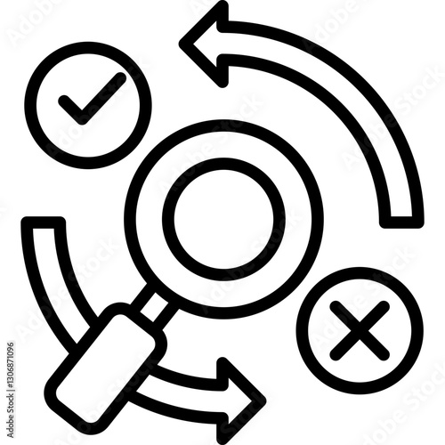 Effective Decisions line icon