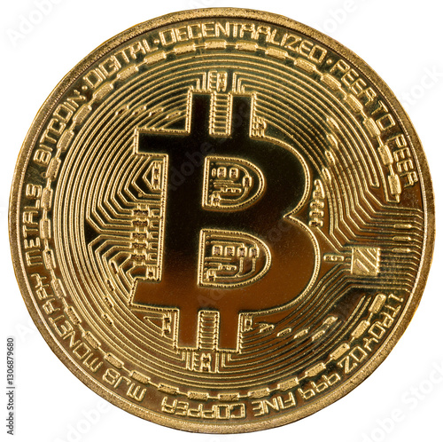 cryptocurrency golden coins - Bitcoin, Ethereum, Litecoin.