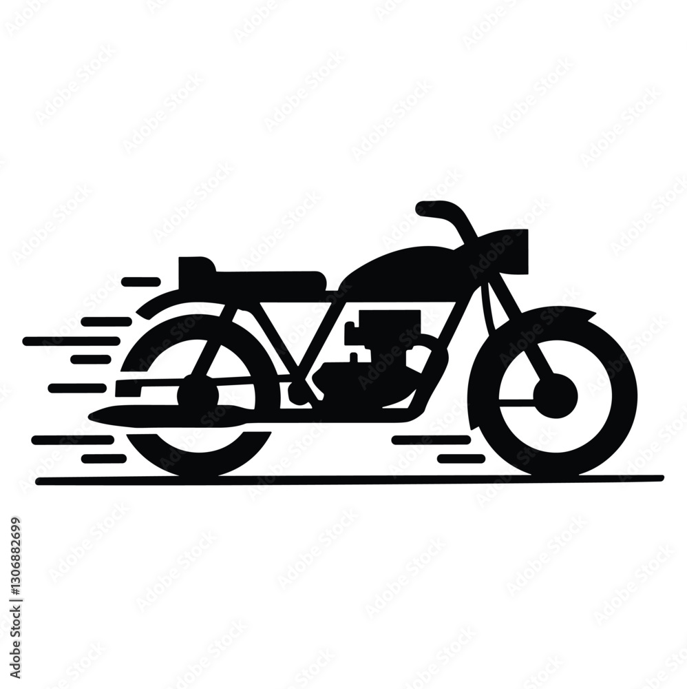 Fototapeta premium Vintage Motorcycle Speed