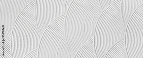 Trendy 3D paint texture with spatula strokes, white canvas volumetric effect for web design. Gray background to create a wedding cover or postcard, wallpaper on the wall.