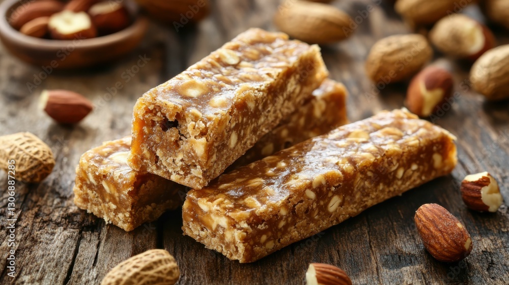 Peanut Butter Bars. Delicious Nutty Dessert Treat with Sweet Peanut Butter Flavor Peanut Butter Bars. Delicious Nutty Dessert Treat with Sweet Peanut Butter Flavor