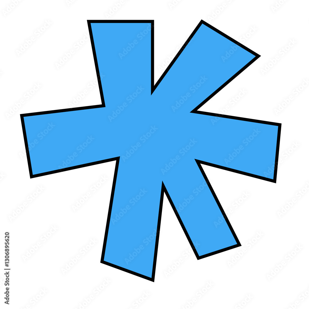 Obraz premium Blue Asterisk