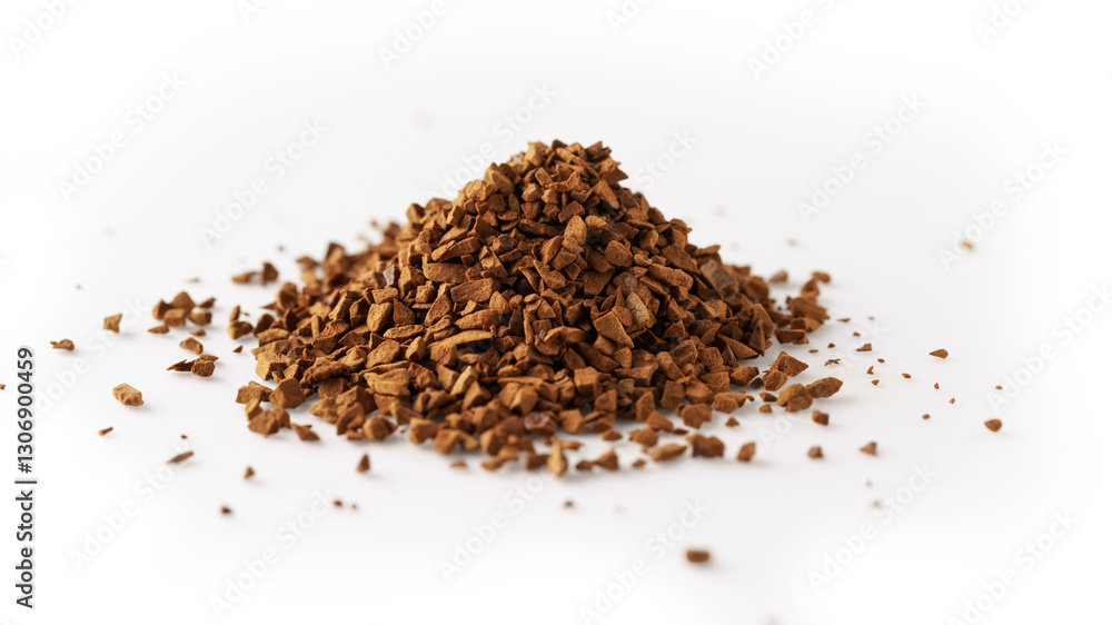 pile of instant coffee isolated on white background pile of instant coffee isolated on white background