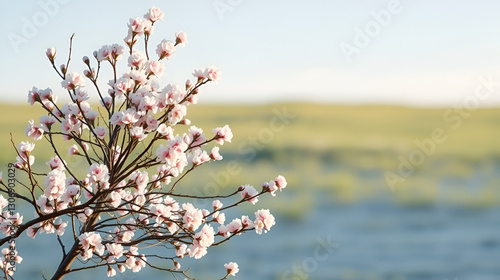 30 thirtieth day of Spring month calendar march with copy space.