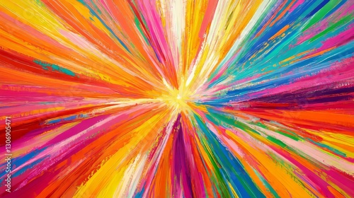 A bright burst of neon colors blending into one another, energetic and fluid, ultra-detailed, 4k