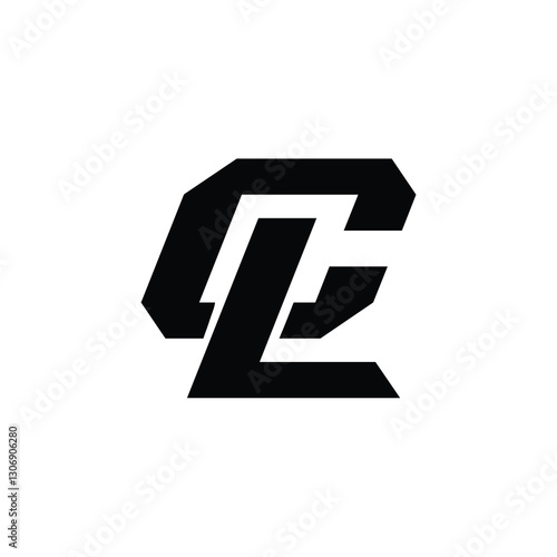 CL monogram logo design letter text name symbol monochrome logotype alphabet character simple logo
