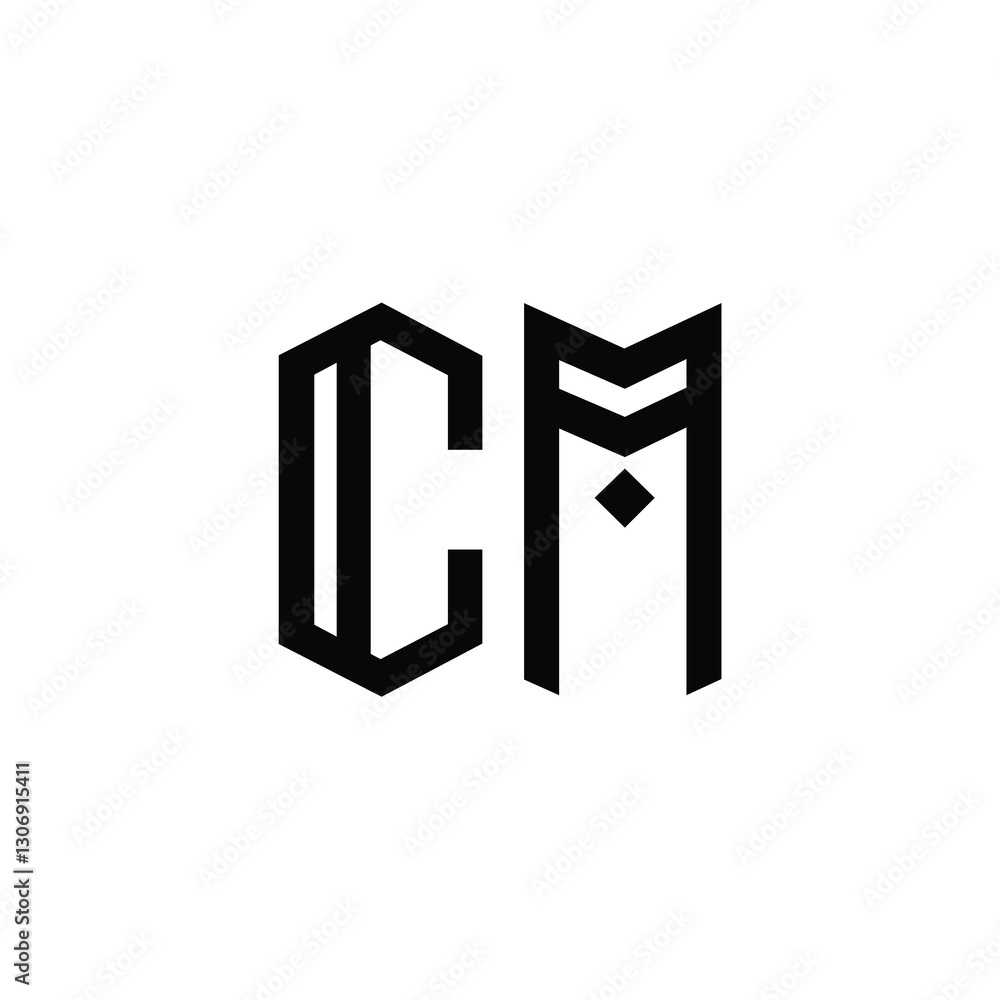 CM monogram logo design letter text name symbol monochrome logotype alphabet character simple logo CM monogram logo design letter text name symbol monochrome logotype alphabet character simple logo