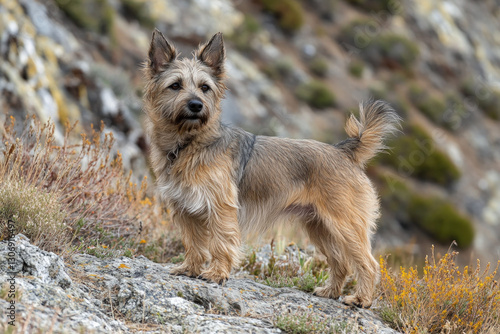 A Berger Picard dog standin...