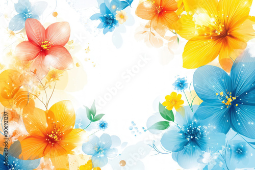 A decorative frame filled w...