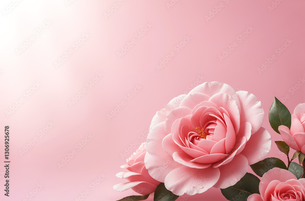 pink roses on a pink background pink roses on a pink background