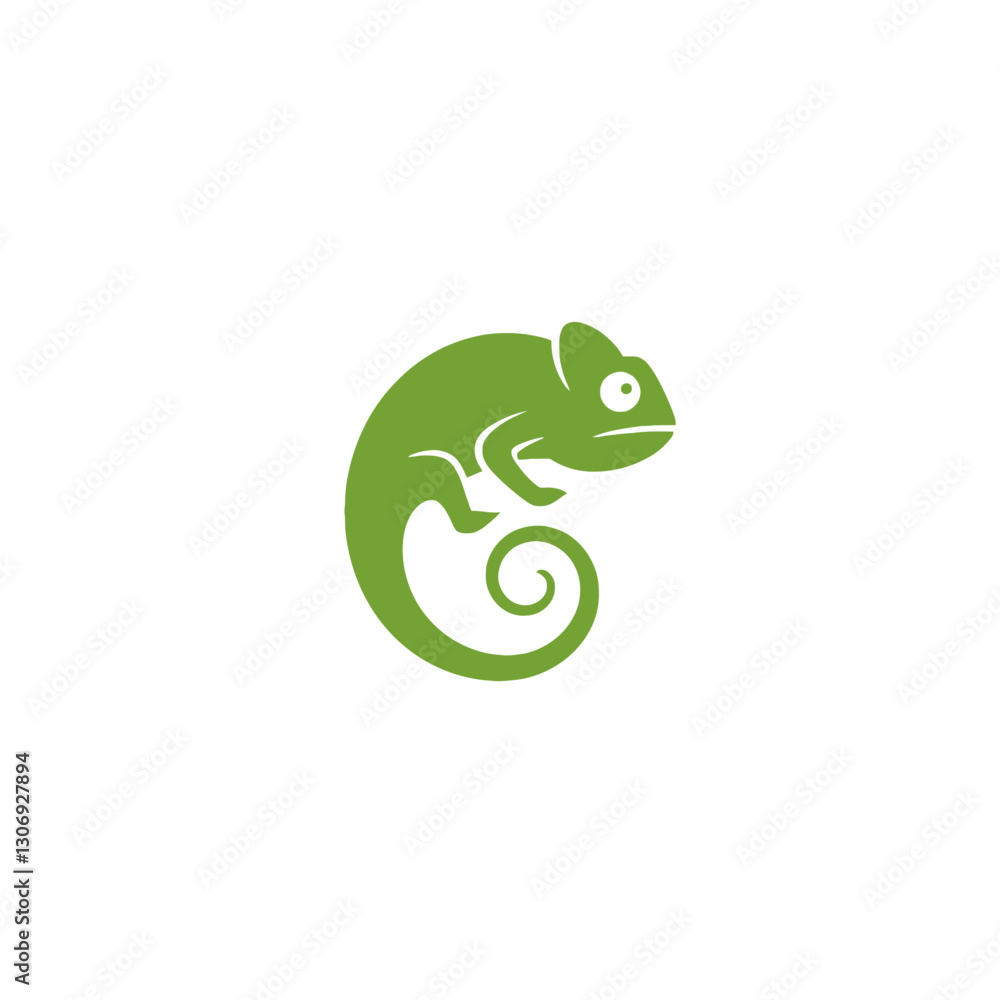 Chameleon Vector Logo Design Chameleon Vector Logo Design