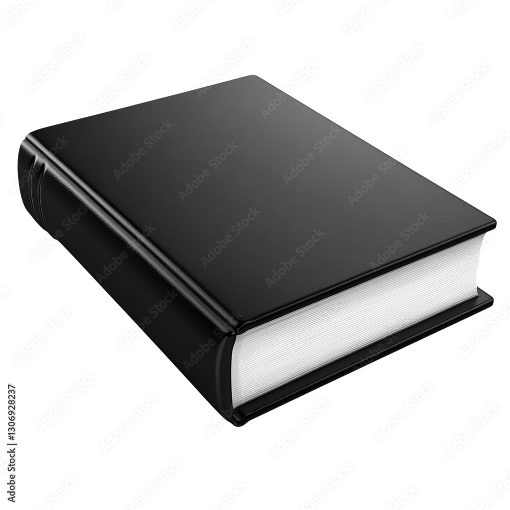 Black Book for Isolated, 3D Render. Black Book for Isolated, 3D Render.