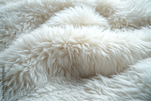 A soft white fur background...
