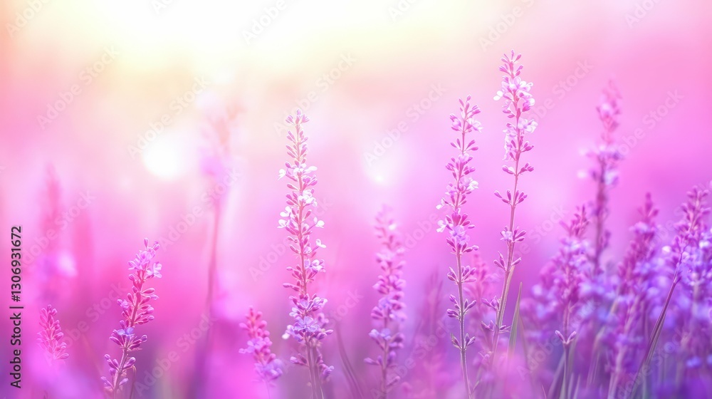 Naklejka premium close-up of lilac flowers in bloom, soft light and blurred background, natural and elegant,