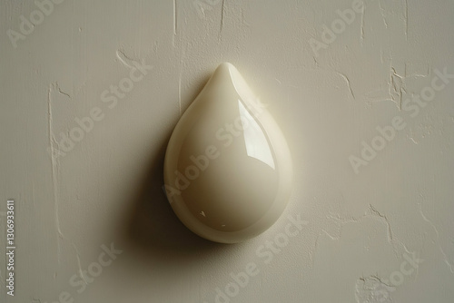 A water drop on a white bac...