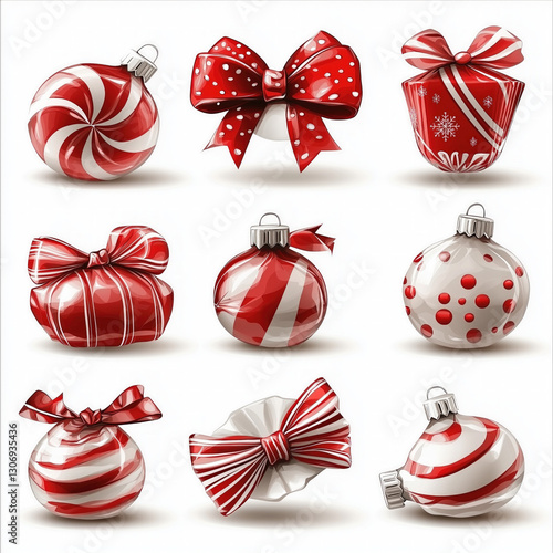 christmas candy isolated