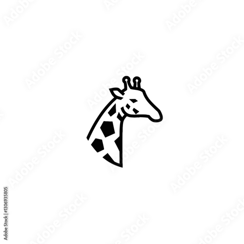 Giraffe Vector Logo Design