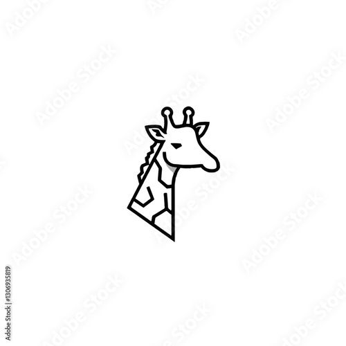 Giraffe Vector Logo Design