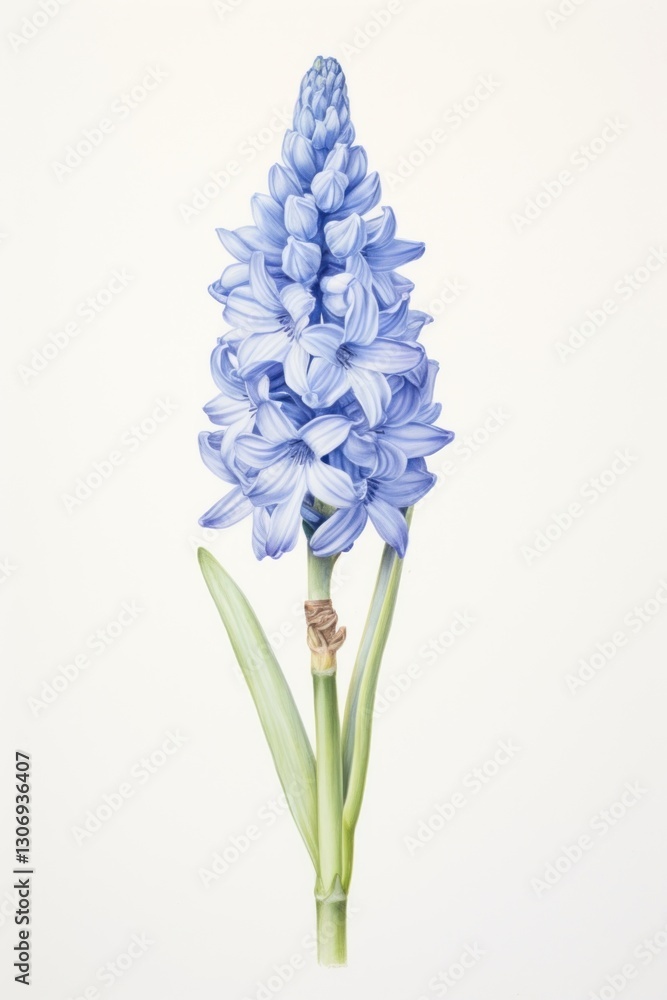Fototapeta premium Flower illustration botanical hyacinth.