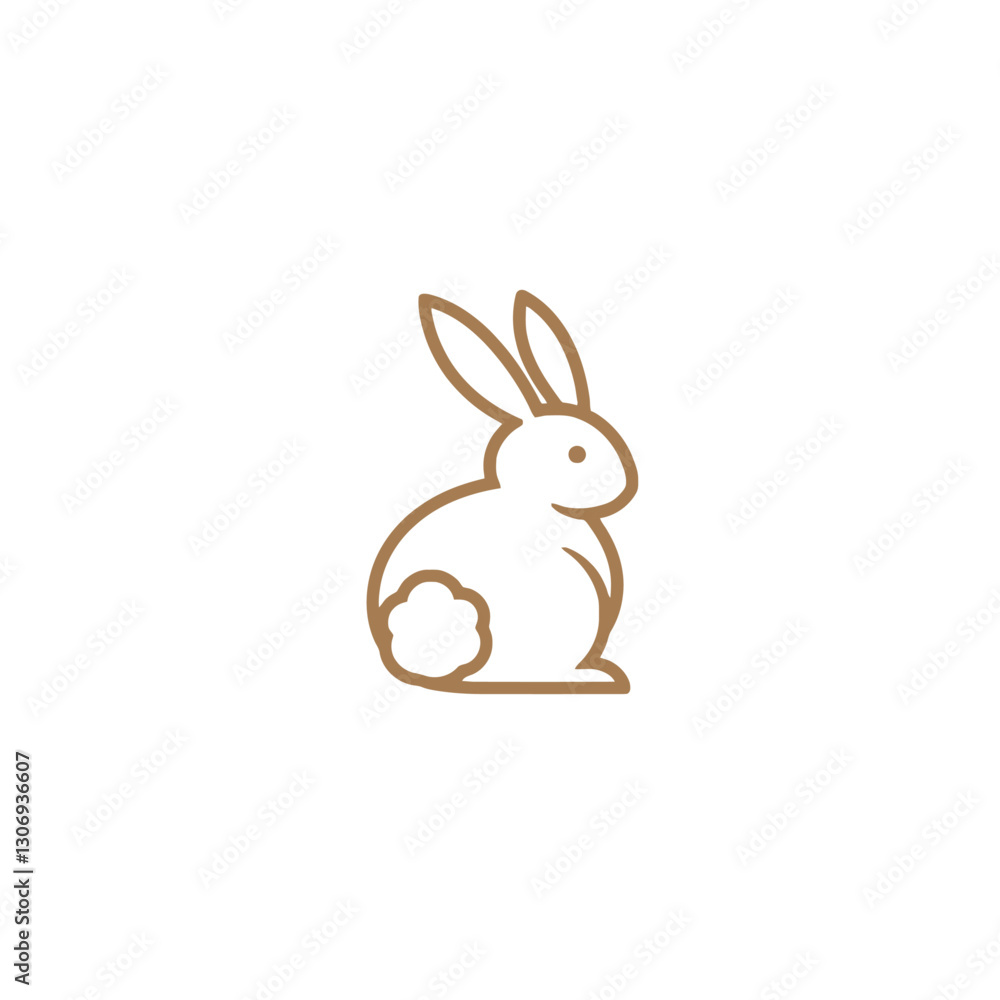 Rabbit Vector Logo Design Rabbit Vector Logo Design