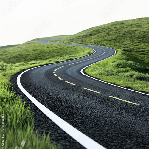 road map isolated