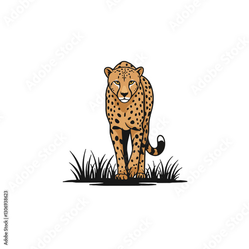 Cheetah Vector Logo Design